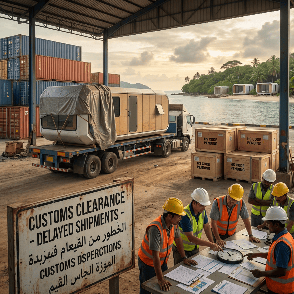 Customs Clearance Delays in Island Capsule Resort Projects