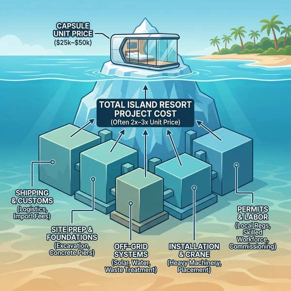 Why Unit Price Is Misleading in Off-Grid Capsule Resort Projects