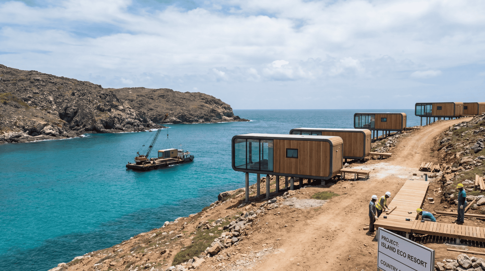 Project: Island Eco Resort, Country A